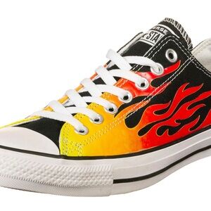 Converse Black and Flame Sneakers NWT!!